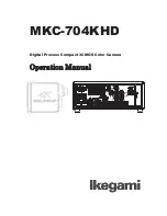 Ikegami MKC-700HD Operation Manual preview