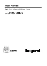 Preview for 1 page of Ikegami MKC-X800 User Manual