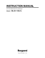 Ikegami MLM-1582C Instruction Manual предпросмотр