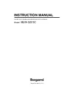 Ikegami MLW-3225C Instruction Manual предпросмотр