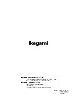 Предварительный просмотр 33 страницы Ikegami MVF-60 Instruction Manual