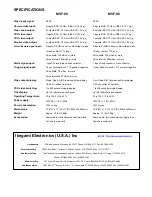 Preview for 2 page of Ikegami MVF-60 Specifications