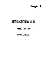 Ikegami MVF-90 Instruction Manual preview