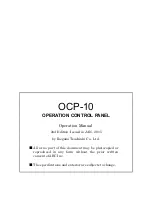 Preview for 61 page of Ikegami OCP-10 Operation Manual