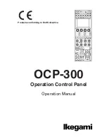 Ikegami OCP-300 Operation Manual предпросмотр