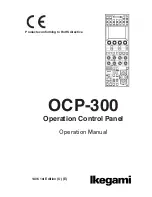 Предварительный просмотр 3 страницы Ikegami OCP-300 Operation Manual