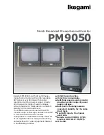 Предварительный просмотр 1 страницы Ikegami PM-9050 Brochure & Specs