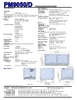 Предварительный просмотр 2 страницы Ikegami PM-9050 Specifications