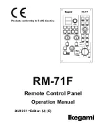 Preview for 3 page of Ikegami RM-71F Operation Manual