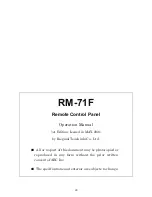 Preview for 35 page of Ikegami RM-71F Operation Manual