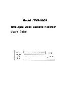 Предварительный просмотр 1 страницы Ikegami TIMElAPSE TVR-960R User Manual