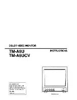 Preview for 1 page of Ikegami TM-A9U Instructions For Use Manual