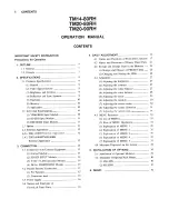 Предварительный просмотр 6 страницы Ikegami TM14-80RH Operation Manual