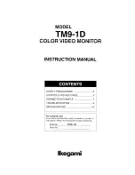 Ikegami TM9-1D Instruction Manual предпросмотр