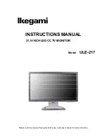 Ikegami ULE-217 Instruction Manual предпросмотр