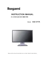 Предварительный просмотр 1 страницы Ikegami ULE-217A Instruction Manual