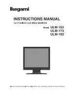 Ikegami ULM-153 Instruction Manual предпросмотр