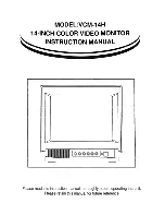 Ikegami VCM-14H Instruction Manual предпросмотр