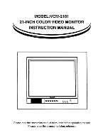 Предварительный просмотр 1 страницы Ikegami VCM-2101 Instruction Manual