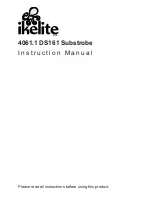 Предварительный просмотр 1 страницы Ikelite 4061.1 DS161 Instruction Manual