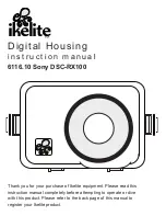 Ikelite 6116.10 DSC-RX100 Instruction Manual preview