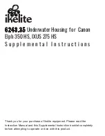 Предварительный просмотр 1 страницы Ikelite 6243.35 Supplemental Instructions