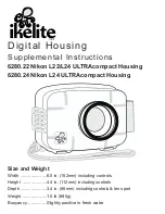 Предварительный просмотр 1 страницы Ikelite 6280.22 Supplemental Instructions