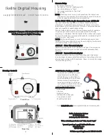 Предварительный просмотр 1 страницы Ikelite Olympus C-25 Supplemental Instructions