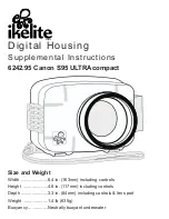 Preview for 1 page of Ikelite S95 Supplemental Instructions