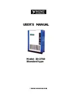 Ikeno Dehumidifier ID-3750 User Manual preview