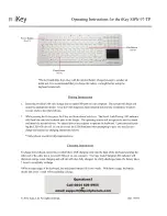 Предварительный просмотр 1 страницы iKey SBW-97-TP Operating Instructions