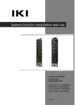 Preview for 1 page of IKI Corner IKI 6 kW Instructions For Installation And Use Manual