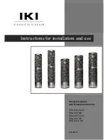 IKI Pillar IKI 10 kW Instructions For Installation And Use Manual preview