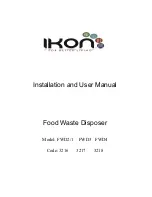 Ikon FWD2/1 Installation And User Manual preview