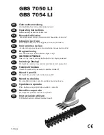 IKRA Mogatec GBS 7050 LI Operating Instructions Manual preview