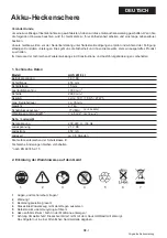 Preview for 5 page of Ikra AHS 4518 LI Operating Instructions Manual