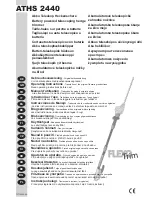 Ikra ATHS 2440 Operating Instructions Manual preview