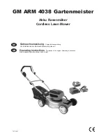 Ikra GM ARM 4038 Gartenmeister Operating Instructions Manual preview