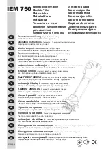 Preview for 1 page of Ikra IEM 750 Operating Instructions Manual