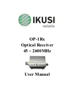 Preview for 1 page of IKUSI OP-1Rx User Manual