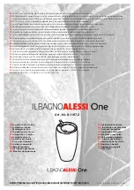 Preview for 1 page of ILBAGNOALESSI One 8.1197.2 Installation Instructions Manual