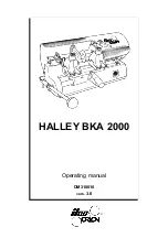 Ilco Orion HALLEY BKA 2000 Operating Manual preview