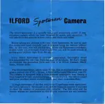 Предварительный просмотр 3 страницы Ilford Sportoman Manual