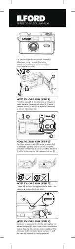 Preview for 1 page of Ilford SPRITE 35-II User Manual