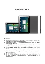 Preview for 1 page of Ilife K711C User Manual