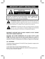 Preview for 2 page of iLive Platinum CAW-12150 Operating Manual