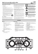 Preview for 1 page of iLive IBB520B v2506-01 User Manual