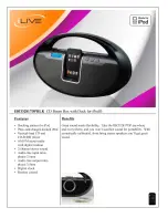 iLive IBCD2817DPBLK Specification Sheet предпросмотр