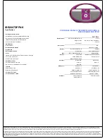 Preview for 2 page of iLive IBR2807DPPNK Specification Sheet