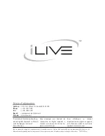 Предварительный просмотр 8 страницы iLive IBR3807 Instruction Manual